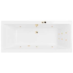 Изображение товара Ванна гидромассажная Excellent Pryzmat Slim Line 170 x 75 см, белый/золото, WAEX.PRY17S.LINE.GL