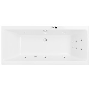 Изображение товара Ванна гидромассажная Excellent Pryzmat Slim Line 180 x 80 см, белый/хром, WAEX.PRY18S.LINE.CR