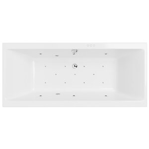 Изображение товара Ванна гидромассажная Excellent Pryzmat Slim Relax 180 x 80 см, белый/хром, WAEX.PRY18S.RELAX.CR