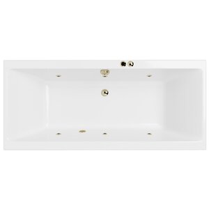 Изображение товара Ванна гидромассажная Excellent Pryzmat Slim Soft 180 x 80 см, белый/бронза, WAEX.PRY18S.SOFT.BR