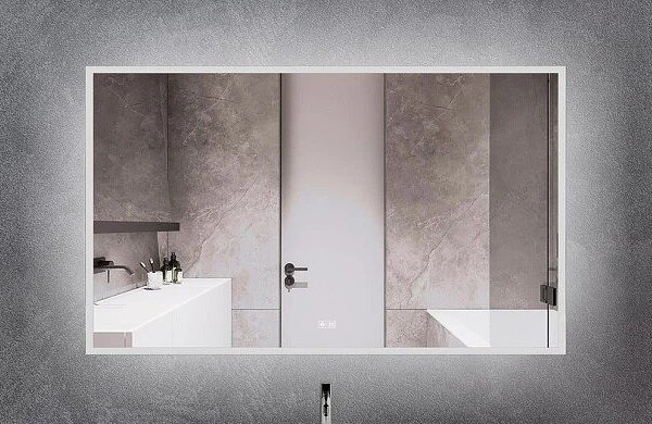 Изображение товара Зеркало Terminus Сицилия 80 x 120 см, ширина 120 см, высота 80 см, с LED подсветкой, сенсорный датчик, 4673735602618