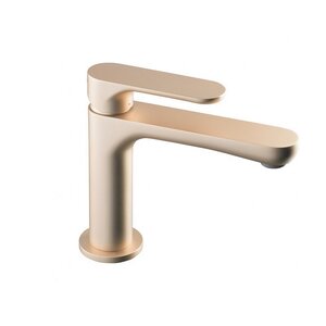 Изображение товара Смеситель Kerama Marazzi Ole для раковины, без донного клапана 3/8, цвет золотой атласный, 69412KM.M0.071