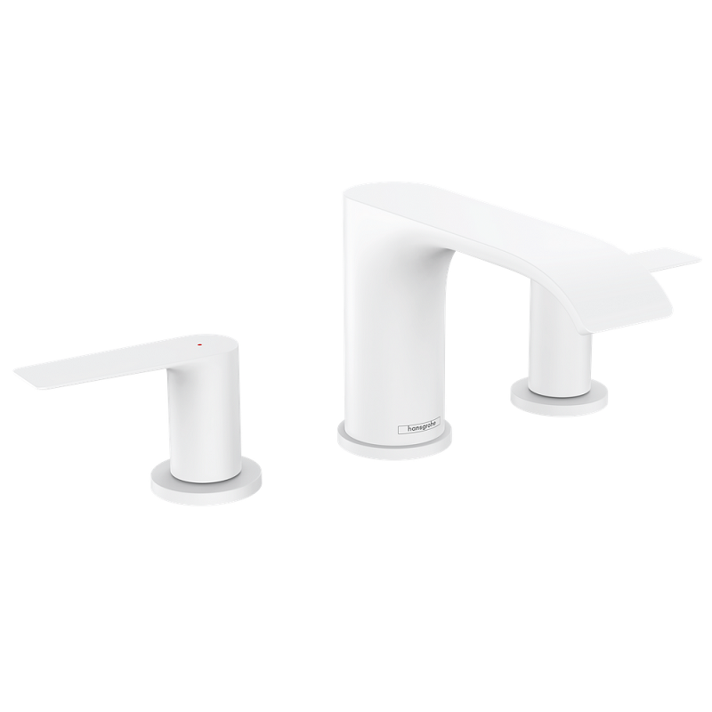 Изображение товара Смеситель для раковины Hansgrohe Vivenis 75033700 белый матовый с сливным гарнитуром