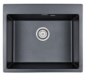 Изображение товара Мойка кухонная Paulmark Kante PM106052-BLM 60 см черный металлик