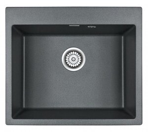 Изображение товара Мойка кухонная Paulmark Kante PM106052-DG, 60 см, кварцевая, графит
