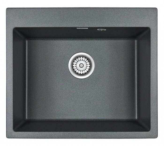 Изображение товара Мойка кухонная Paulmark Kante PM106052-DG, 60 см, кварцевая, графит
