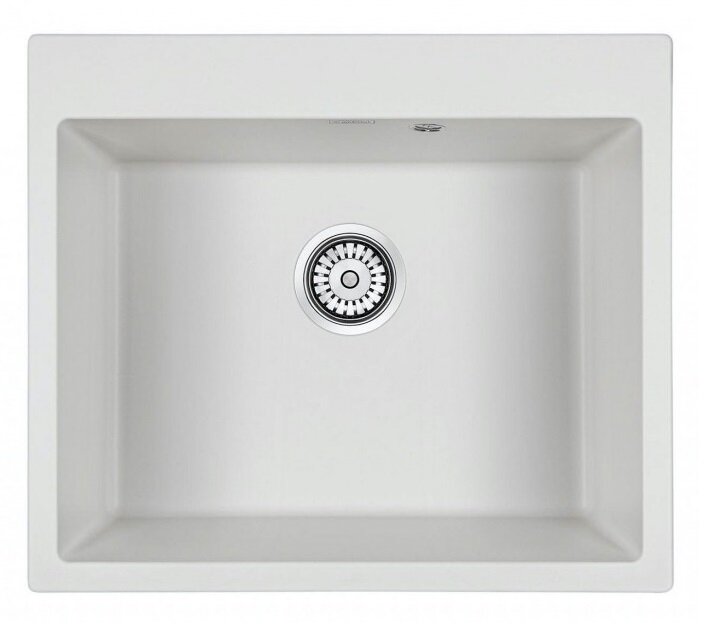Изображение товара Мойка кухонная Paulmark Kante PM106052-WH, 60 см, кварцевая, белый