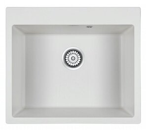 Изображение товара Кухонная мойка Paulmark Kante PM106052-WH 60 см искусственный гранит белая