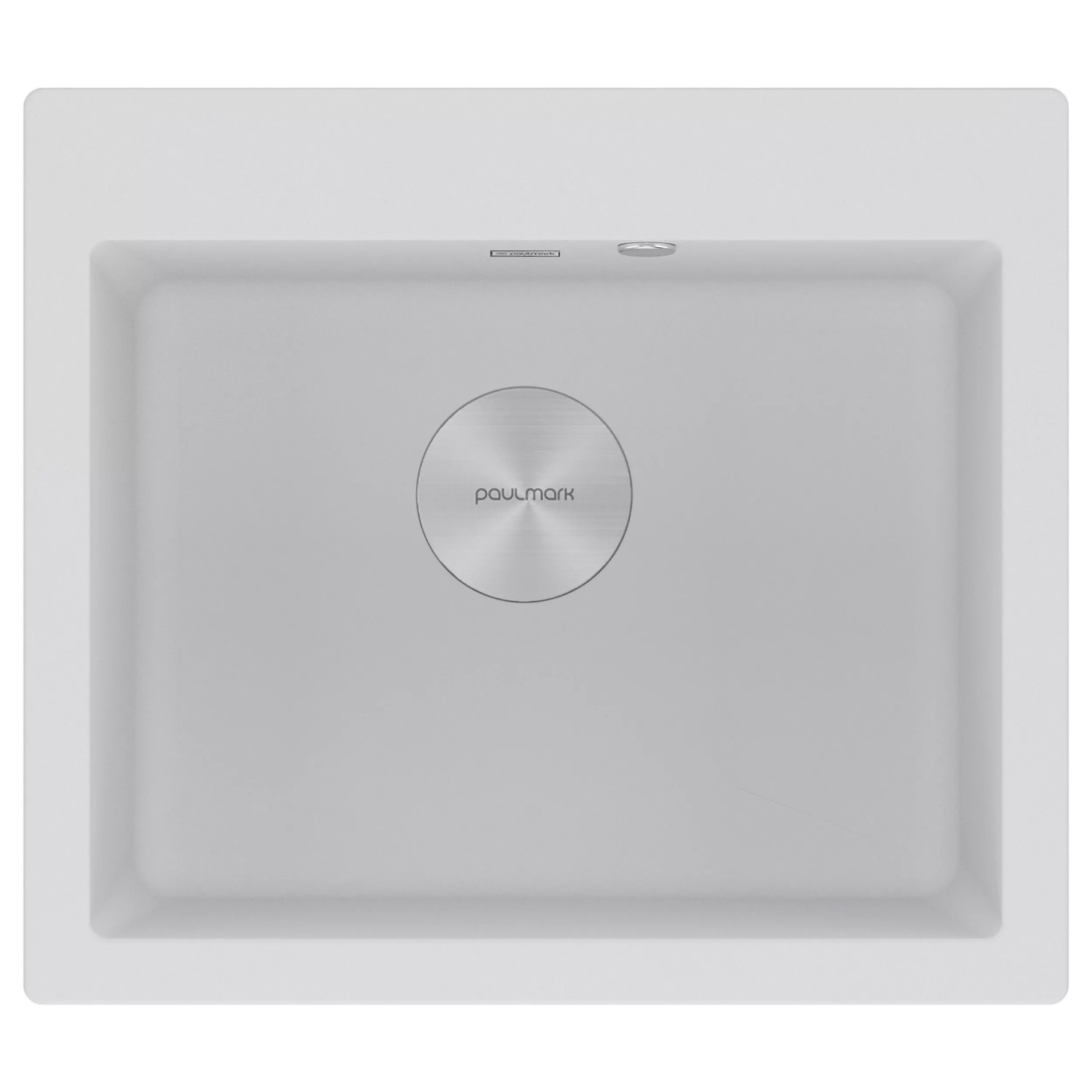 Изображение товара Мойка кухонная Paulmark Kante PM106052-WH, 60 см, кварцевая, белый Изображение товара Мойка кухонная Paulmark Kante PM106052-WH, 60 см, кварцевая, белый