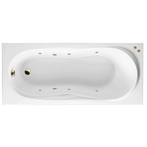 Изображение товара Ванна гидромассажная Excellent Sekwana Soft 170 x 75 см, белый/бронза, WAEX.SEK17.SOFT.BR