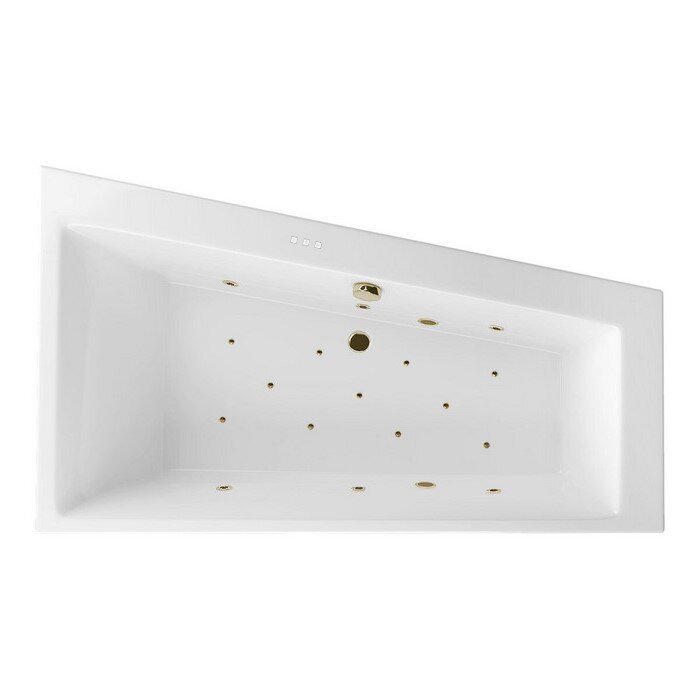 Изображение товара Ванна гидромассажная Excellent Sfera Relax 170 x 100 см, правая, белый/бронза, WAEX.SFP17.RELAX.BR