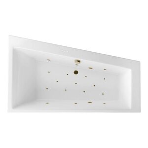 Изображение товара Гидромассажная ванна Excellent Sfera Relax 170x100 угловая бело-бронзовая