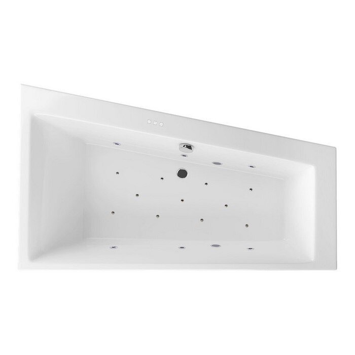 Изображение товара Гидромассажная ванна Excellent Sfera Relax 170x100 угловая белый хром