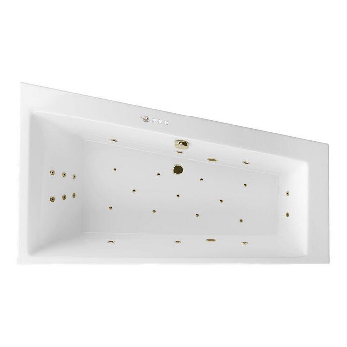 Изображение товара Ванна гидромассажная Excellent Sfera Ultra 170 x 100 см, правая, белый/бронза, WAEX.SFP17.ULTRA.BR