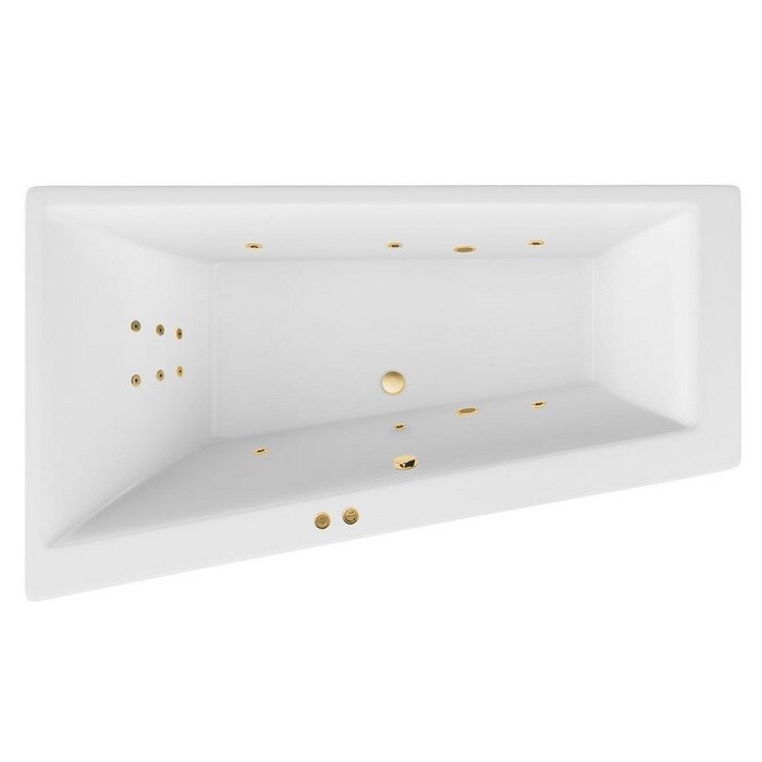 Изображение товара Ванна гидромассажная Excellent Sfera Slim Line 170 x 100 см, левая, белый/золото, WAEX.SFL17S.LINE.GL Изображение товара Ванна гидромассажная Excellent Sfera Slim Line 170 x 100 см, левая, белый/золото, WAEX.SFL17S.LINE.GL