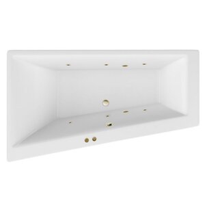Изображение товара Ванна гидромассажная Excellent Sfera Slim Soft 170 x 100 см, левая, белый/бронза, WAEX.SFL17S.SOFT.BR