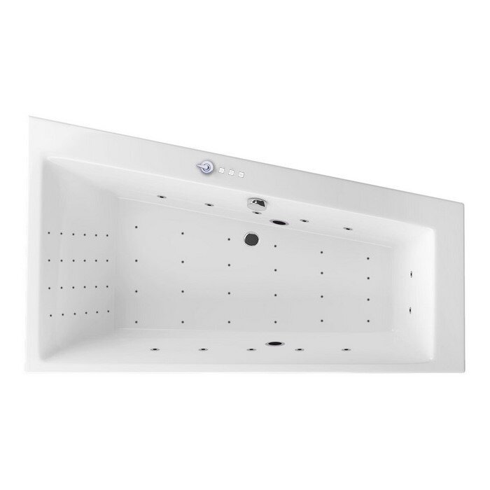 Изображение товара Ванна гидромассажная Excellent Sfera Slim Nano 170 x 100 см, правая, белый/хром, WAEX.SFP17S.NANO.CR