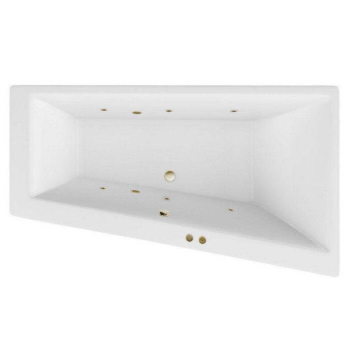 Изображение товара Гидромассажная ванна Excellent Sfera Slim Soft 170x100 см, угловая, белая/бронзовая