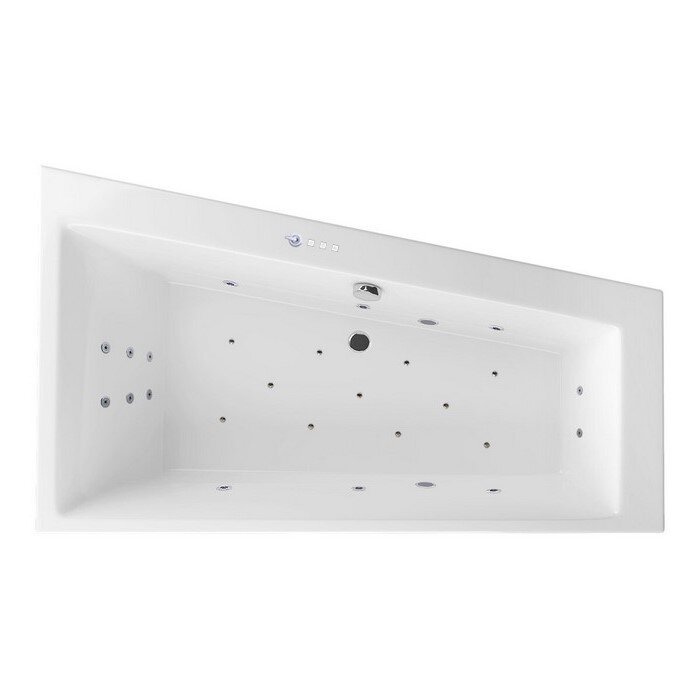 Изображение товара Ванна гидромассажная Excellent Sfera Slim Ultra 170 x 100 см, правая, белый/хром, WAEX.SFP17S.ULTRA.CR