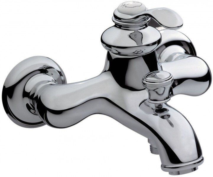 Изображение товара Стильный ретро смеситель Jacob Delafon Fairfax E71090-CP для ванны и душа хром