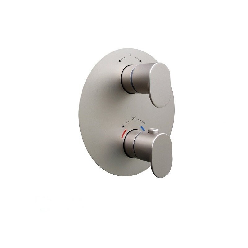 Изображение товара Термостатический встроенный смеситель для душа Kerama Marazzi Tитановый Атласный