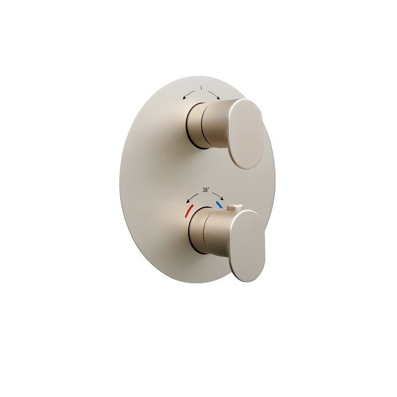 Изображение товара Смеситель Kerama Marazzi Ole/Оле 67638EKM.M0.071 для душа, термостатический, цвет золотой атласный Изображение товара Смеситель Kerama Marazzi Ole/Оле 67638EKM.M0.071 для душа, термостатический, цвет золотой атласный