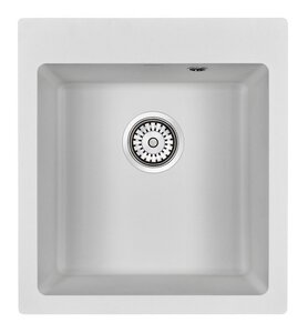 Изображение товара Мойка кухонная Paulmark Kante PM104651-WH из искусственного гранита 46.5 см