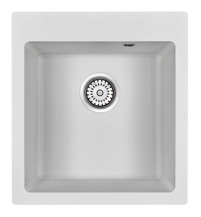 Изображение товара Кухонная мойка Paulmark Kante PM104651-WH из искусственного гранита Изображение товара Кухонная мойка Paulmark Kante PM104651-WH из искусственного гранита