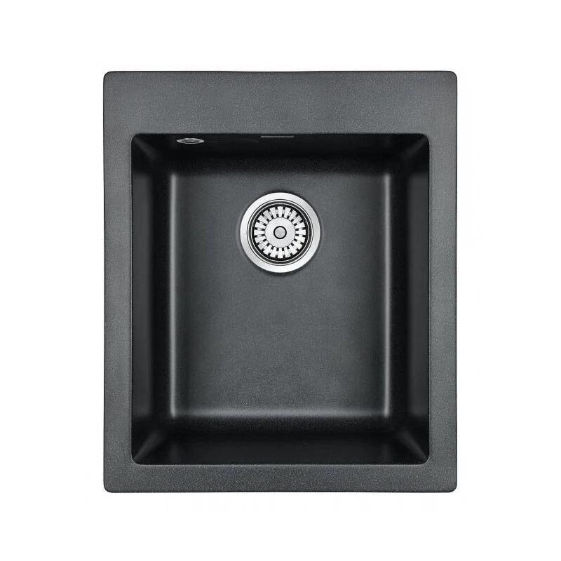Изображение товара Кухонная мойка Paulmark Kante PM104249-BL 41.5 см кварцевая черная