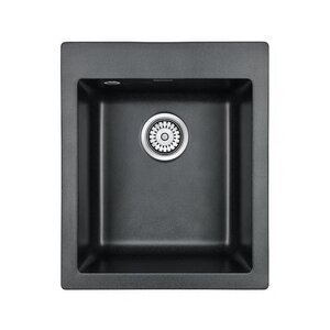 Изображение товара Кухонная мойка Paulmark Kante PM104249-BL 41.5 см кварцевая черная