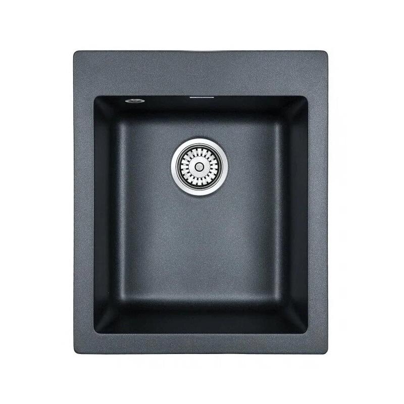 Изображение товара Paulmark Kante PM104249-BLM - кварцевая мойка 41. 5 см, черный металлик