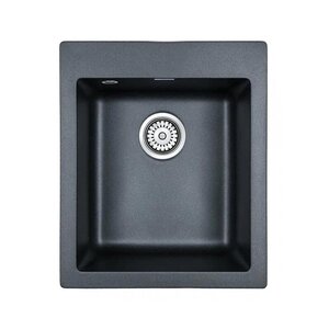 Изображение товара Мойка кухонная Paulmark Kante PM104249-BLM, черный металлик, 41.5 см