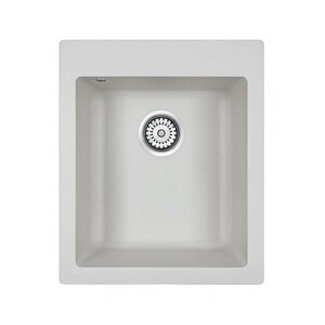Изображение товара Мойка кухонная Paulmark Kante PM104249-GR, 41.5 см, кварцевая, серый