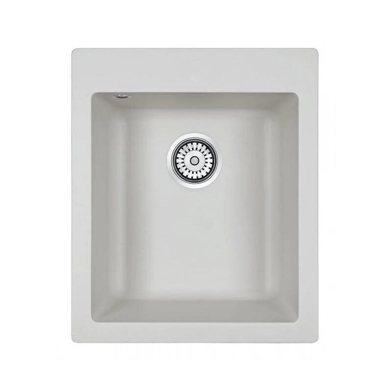 Изображение товара Мойка Paulmark PM104249-WH кварцевая белая 41.5 см Изображение товара Мойка Paulmark PM104249-WH кварцевая белая 41.5 см