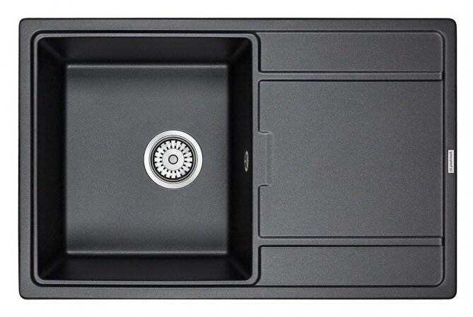 Изображение товара Кухонная мойка Paulmark Flugen PM217850-BL 78 см искусственный гранит черная