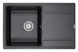 Изображение товара Кухонная мойка Paulmark Flugen PM217850-BL 78 см искусственный гранит черная