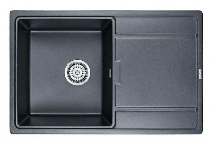 Изображение товара Мойка кухонная Paulmark Flugen PM217850-BLM, 78 см, кварцевая, черный металлик Изображение товара Мойка кухонная Paulmark Flugen PM217850-BLM, 78 см, кварцевая, черный металлик