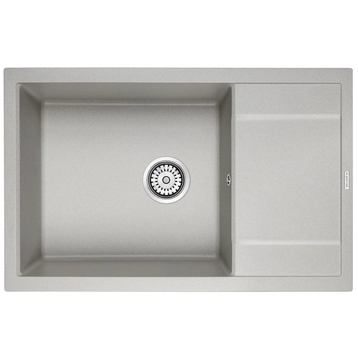 Изображение товара Мойка кухонная Paulmark Flugen PM317850-GR, 78 см, кварцевая, цвет серый Изображение товара Мойка кухонная Paulmark Flugen PM317850-GR, 78 см, кварцевая, цвет серый