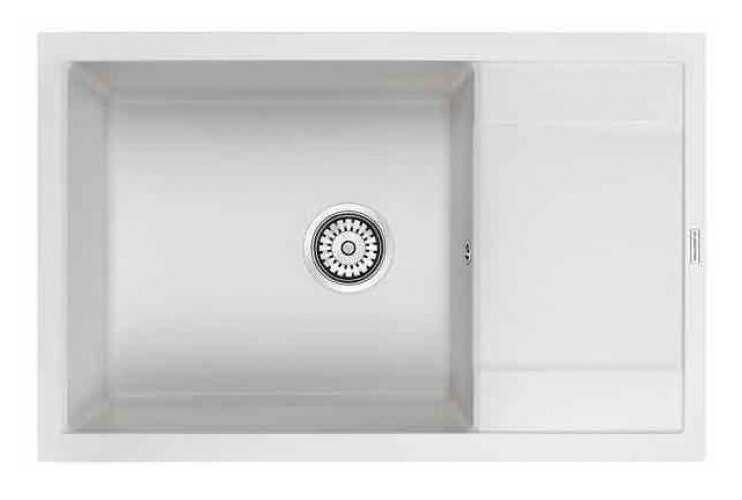 Изображение товара Кухонная мойка Paulmark Flugen PM317850-WH 78 см искусственный гранит белая