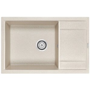 Изображение товара Мойка кухонная Paulmark Flugen PM317850-BE, 78 см, кварцевая, цвет бежевый