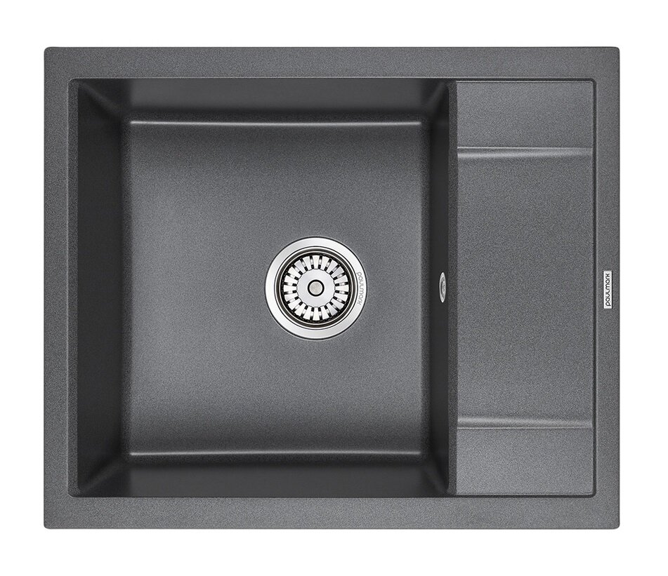 Изображение товара Кухонная мойка Paulmark Optimum PM216050-DG 60 см искусственный гранит графит