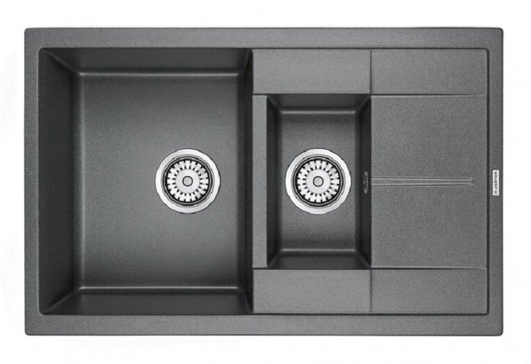 Изображение товара Мойка кухонная из искусственного гранита Paulmark Feste PM237850-DG 77.5 см