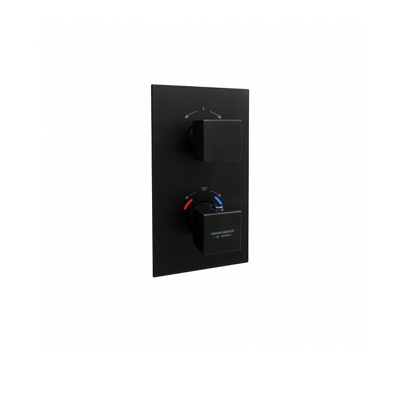 Изображение товара Термостатический смеситель Kerama Marazzi Futura 67648EKM.01.093 для душа черный матовый