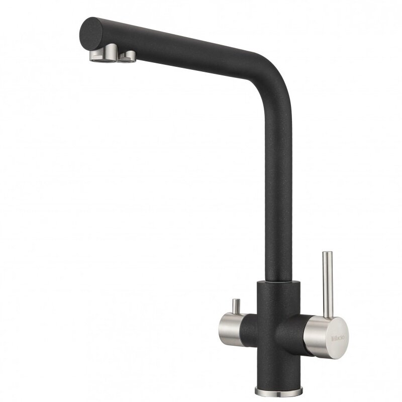 Изображение товара Смеситель для кухни Milacio Ultra MCU.553.MB, с подключением к фильтру, черный матовый