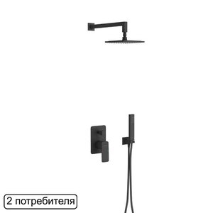 Изображение товара Душевая система Excellent Keria AREX.SET.2045BL встраиваемая, черный матовый