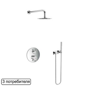 Изображение товара Душевая система Excellent Frost AREX.4401CR Termo термостатическая, встраиваемая, хром