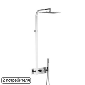 Изображение товара Душевая система Excellent Rain Krotos AREX.8081CR термостатическая, встраиваемая, хром