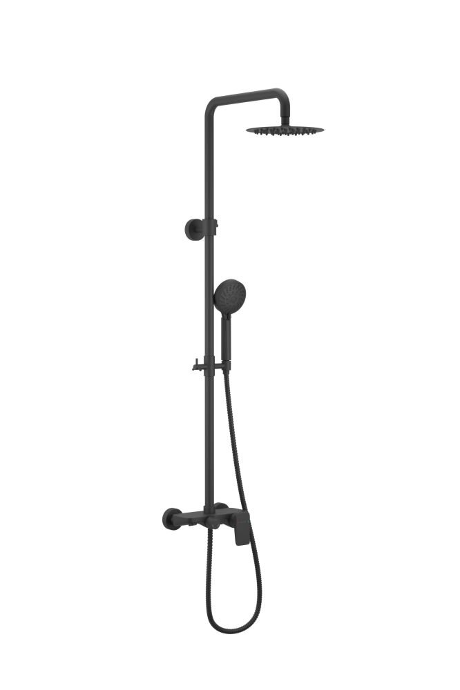 Изображение товара Душевая система Excellent Rain Altar AREX.SY.781BL, черный матовый Изображение товара Душевая система Excellent Rain Altar AREX.SY.781BL, черный матовый