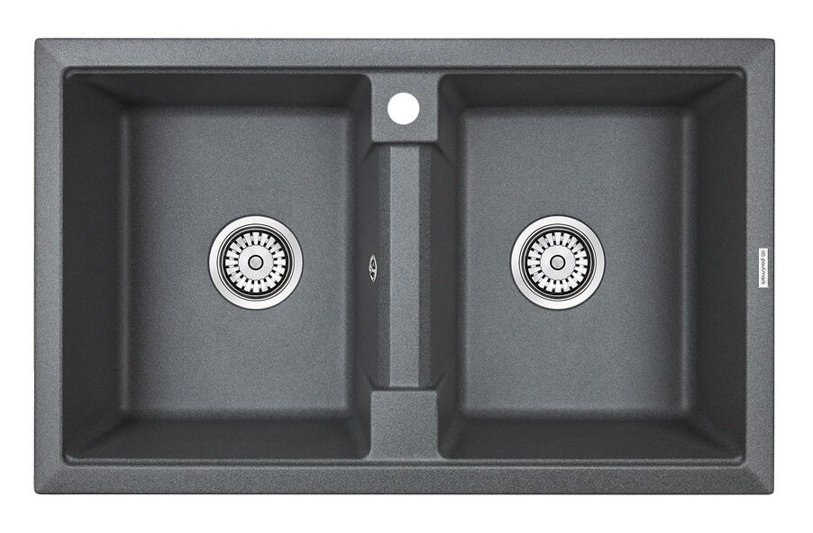 Изображение товара Кухонная мойка Paulmark Tandem PM238150-DG 81 см искусственный гранит графит
