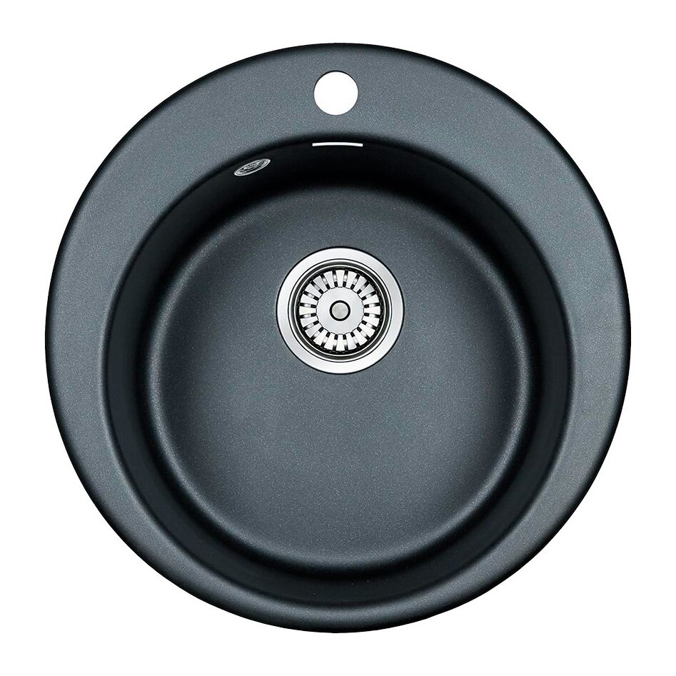 Изображение товара Мойка кухонная Paulmark Gelegen PM404800-BLM, 48 см, кварцевая, черный металлик Изображение товара Мойка кухонная Paulmark Gelegen PM404800-BLM, 48 см, кварцевая, черный металлик